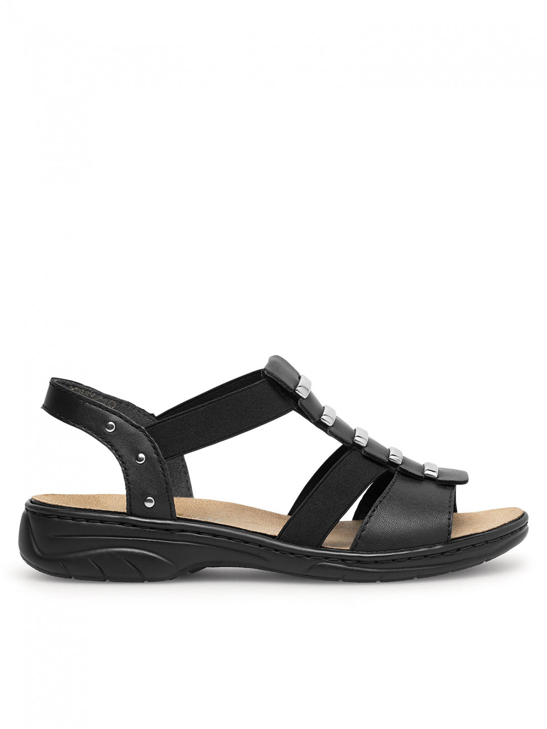Rieker Sandály 64580-00 Černá